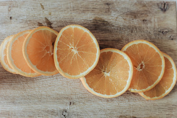 Fresh oranges slices 