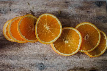 Fresh oranges slices 