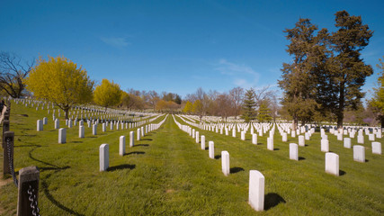 Fototapeta na wymiar Famous Arlington Cemetery in Washington DC