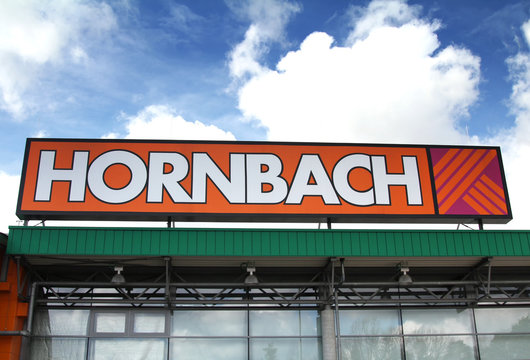 Schwabach, Germany,: Hornbach hardware store. Hornbach is a German DIY-store chain offering home improvement and do-it-yourself goods.