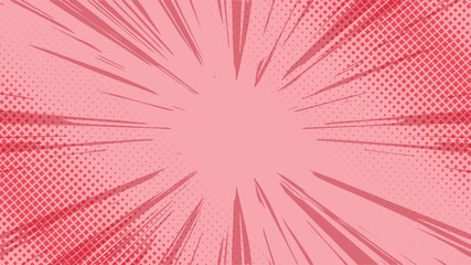 Pop art background with polka dots and shapes.