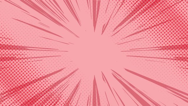 Pop art background with polka dots and shapes.