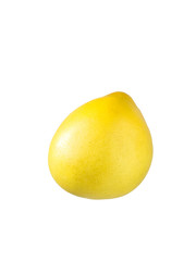 Ripe pomelo isolated on a white background.