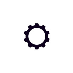 Gear or cog icon on white background.