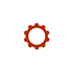 Gear or cog icon on white background.