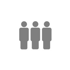 Group of people icon isolated on white background.
