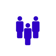 Group of people icon isolated on white background.