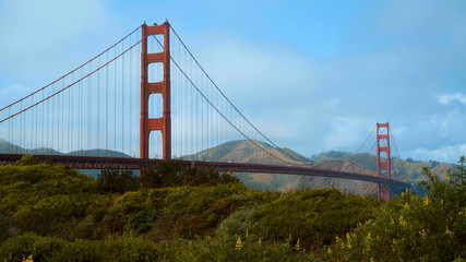 Golden Gate Bridge San Francisco - view from Battery East Park