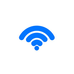 Wi Fi icon on white background.