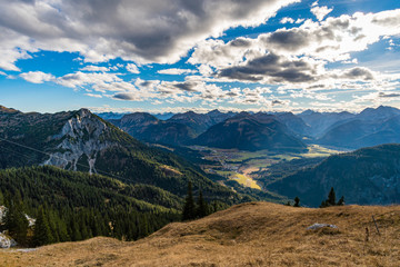 Aggenstein at sunset in the Tannheimer Tal
