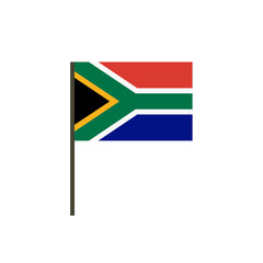 flag of South Africa flat icon, vector illustration