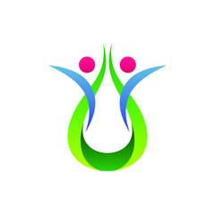 Obraz premium Health and pharmacy logo design