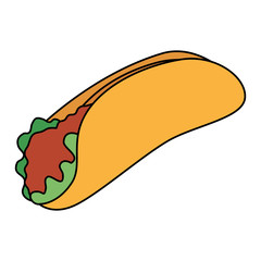 Mexican burrito design, Mexico culture tourism landmark latin and party theme Vector illustration