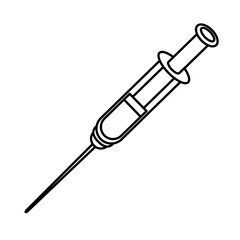 Fototapeta premium injection syringe drug isolated icon