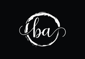 B A Initial Letter Logo design vector template, Graphic Alphabet Symbol for Corporate Business Identity