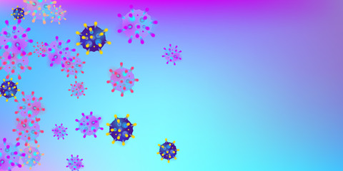 Coronavirus Vector Background. Epidemic Virus