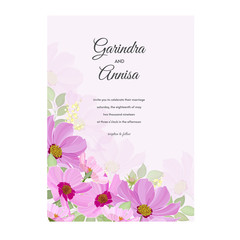 
Elegant  wedding invitation card template design Premium Vector