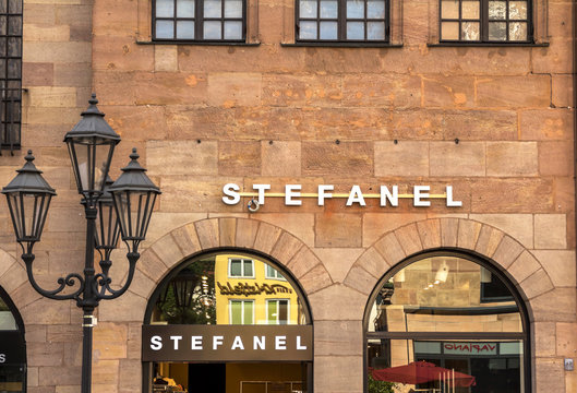 Nurnberg, Germany : Stefanel store. Famous Italian brand. Stylish elegant dresses, coats & parkas, cardigan, knitwear, shirts. Fashion.