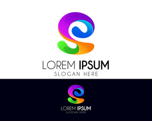 Letter S vector abstract logo design. With colorful icon template. Modern logo for your brand identity. Creative vector elements