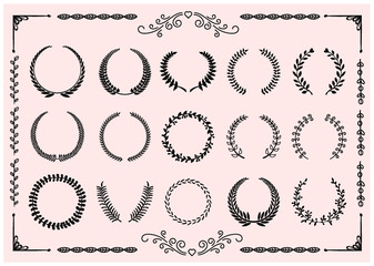 丸フレーム/飾り罫