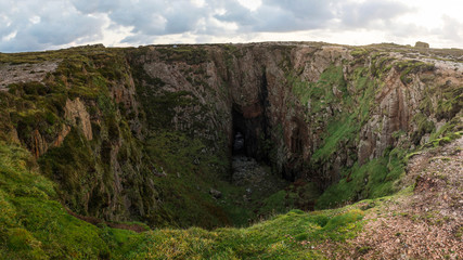 Large Sinkhole in the North of Tory Island, County Donegal, Ireland © DorSteffen