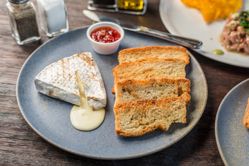 Brie cheese and toast