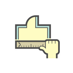 House plan design vector icon design on white.