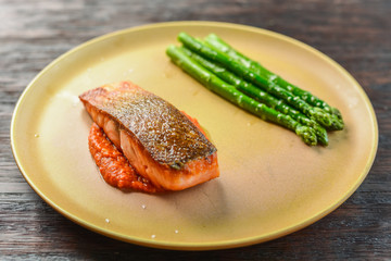 fresh fish, salmon
