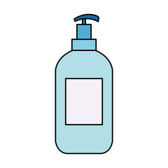 antibacterial soap bottle isolated icon vector illustration design
