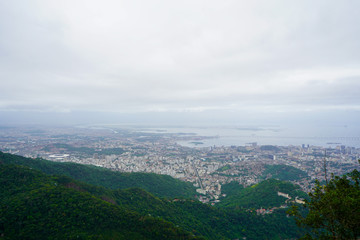 View of the Rio de Janeiro from the Christ the Redeemer