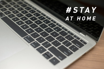 Working at home, stay at home, lonely at home And on social media to prevent the spread of coronavirus, also known as Covid-19