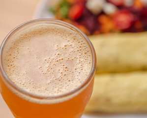 Orange Juice Meal Background