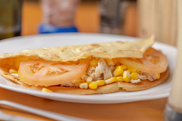 chicken pancake
