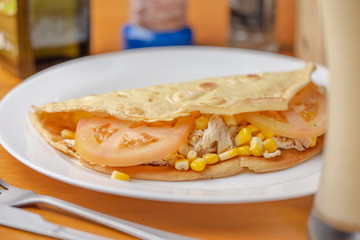 chicken pancake