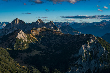 Aggenstein at sunset in the Tannheimer Tal