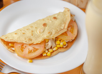 chicken pancake