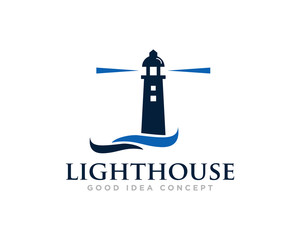 Lighthouse Logo Icon Design Vector