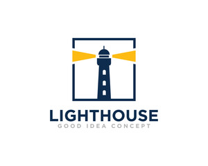 Lighthouse Logo Icon Design Vector