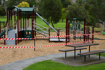 Fototapeta premium Playground Which Has Been Closed 