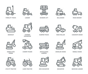 Industrial Vehicles Icons. - 336283557