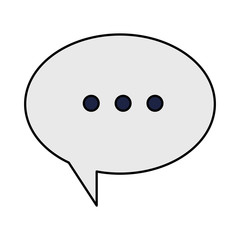 Communication bubble design, Message discussion conversation talk and technology Vector illustration