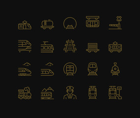 Rail Transport Icons