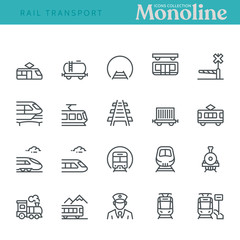 Rail Transport Icons - 336283962