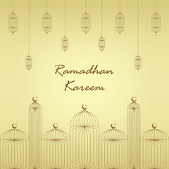 Ramadan background with pattern element vector design illustration