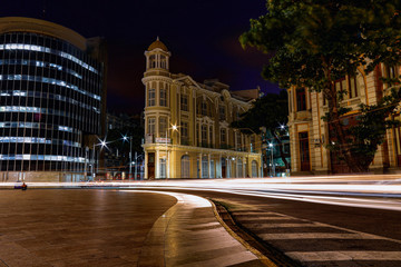 Fototapeta na wymiar Recife Lights on Transit