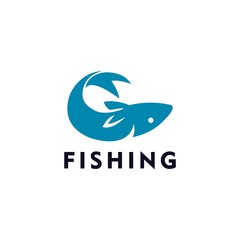 Fishing Logo Vector and Animal