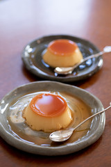 自宅で手作りしたプリン