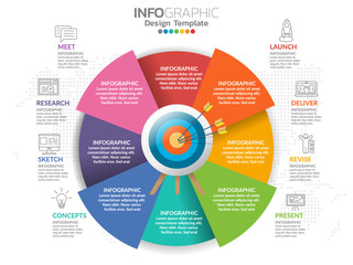 Infographics for business concept with icons and 8 options or steps.