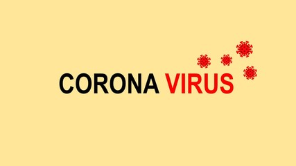 Fototapeta premium Illustration of Coronavirus outbreak in China. Coronavirus is a deadly flu virus detected in Wuhan, China