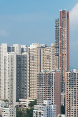 Naklejka premium high rise residential building in Hong Kong city